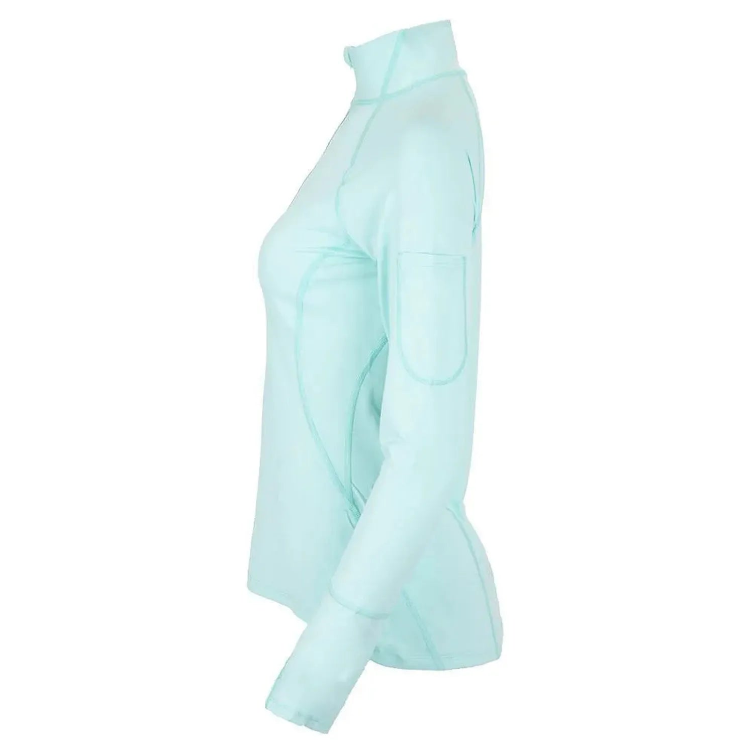 Women's Mock Zip Tennis Top-Apparel-BloqUV-3001-2-yell-3-Tennis Express