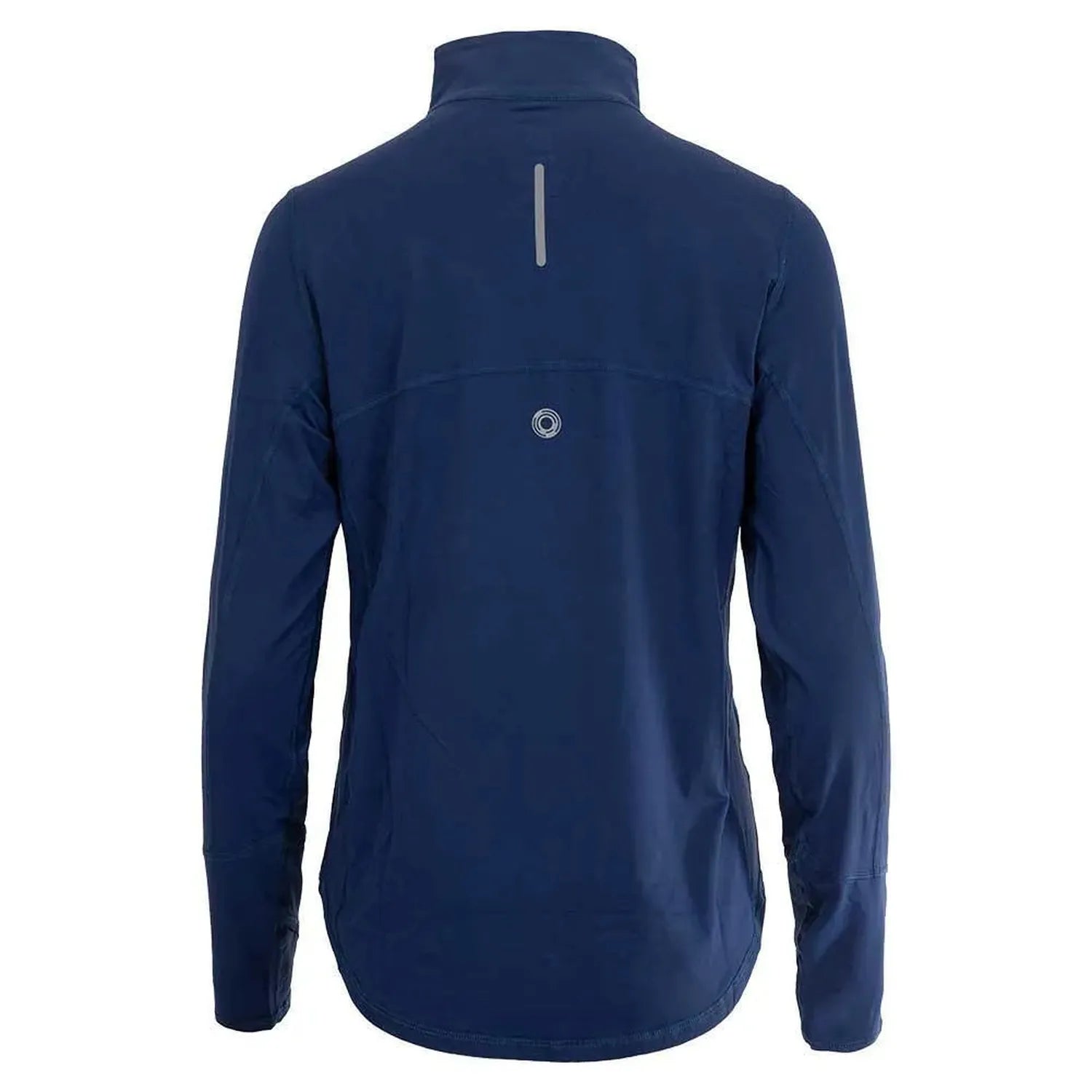 Women's Relaxed Mock Zip Tennis Top-Apparel-BloqUV-3002-BH21-Navy-2-Tennis Express