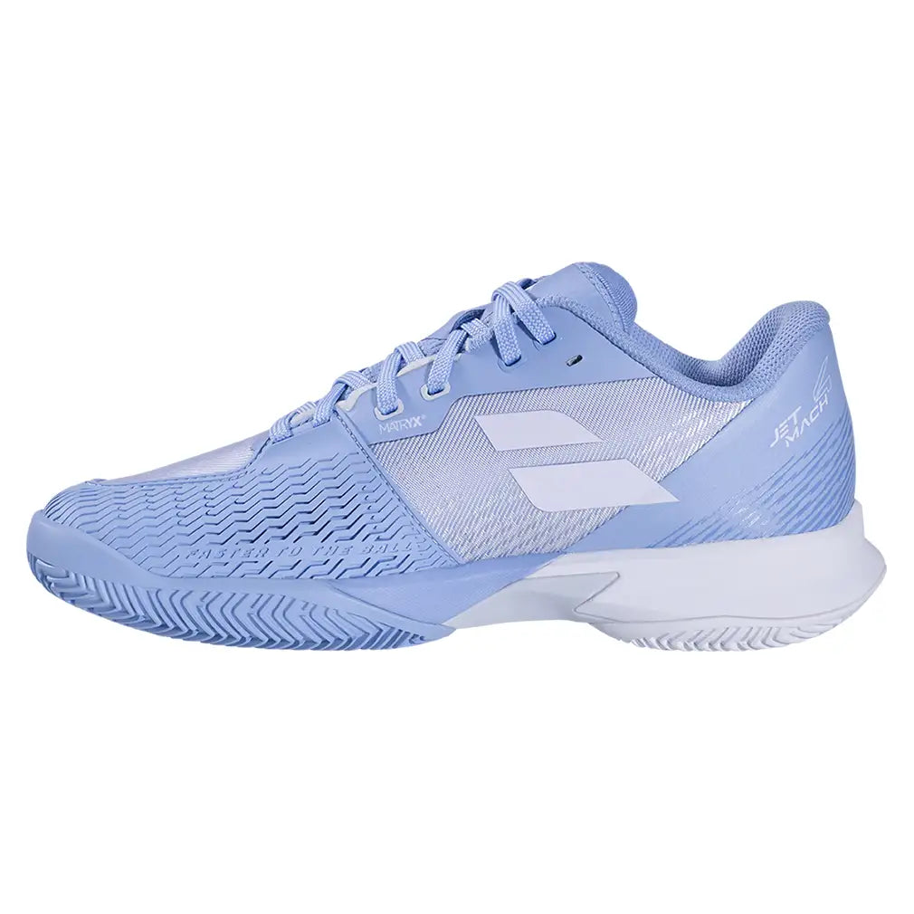 Women's Jet Mach 4 Clay Tennis Shoes Lavender and White-Footwear-Babolat-, [current_file_name-Tennis Express