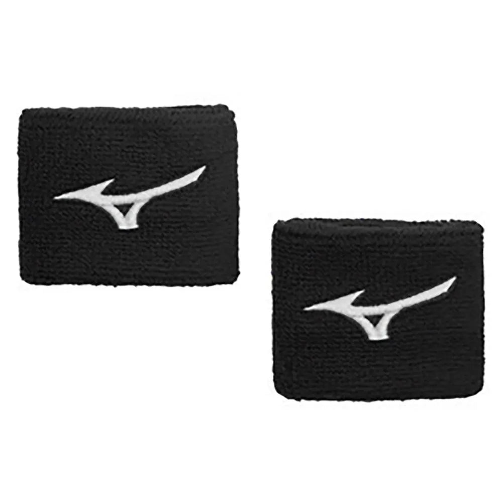 2-Inch Wristbands G Black-Accessories-Mizuno-370232-9090S25-Tennis Express