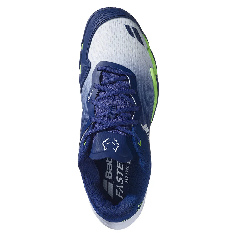 Men's Premura 3 Lebron Padel Shoes Blue Depths and Green Flash,Footwear,Babolat,,,Tennis Express,3A0F26C908-4146-3