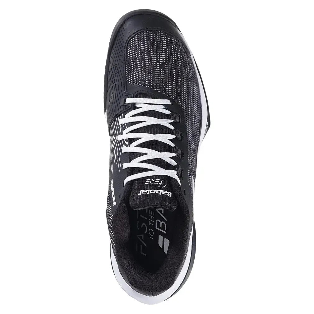Men's Jet Tere 2 Clay Tennis Shoes Black and White-Footwear-Babolat-3A0S25A650-1-Tennis Express