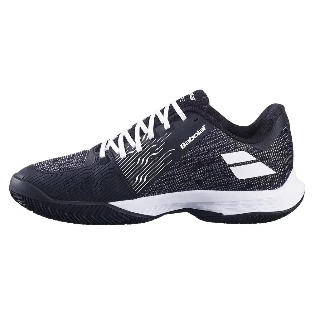 Men's Jet Tere 2 Clay Tennis Shoes Black and White-Footwear-Babolat-3A0S25A650-4-Tennis Express