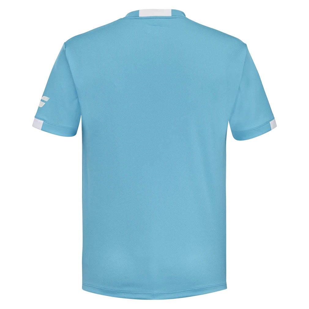 Boys' Play Crew Neck Tennis Top Cyan Blue-Apparel-Babolat-, [current_file_name-Tennis Express