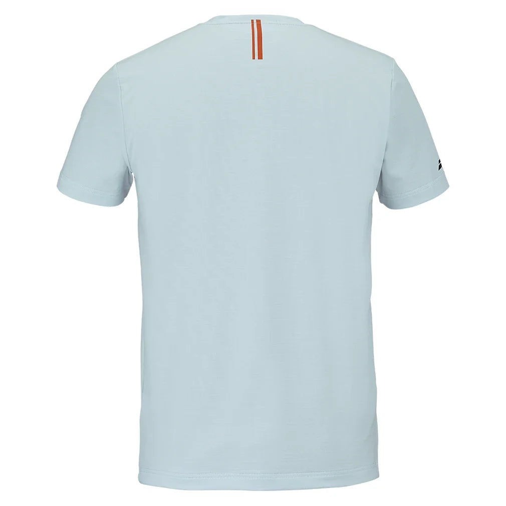 Boys' Play Crew Neck Tennis Tee Illusion Blue,Apparel,Babolat,,,Tennis Express,3BTG011-142-1