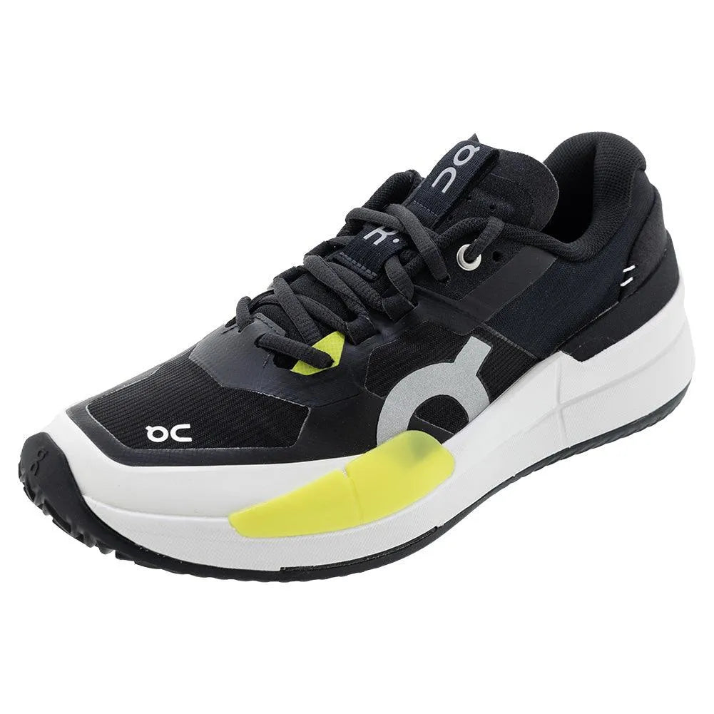 Men's THE ROGER Pro 2 Clay Tennis Shoes Black and Lime-Footwear-On-3ME10570358-S25_e9372e91-bc85-412f-b721-682ff3883715-Tennis Express