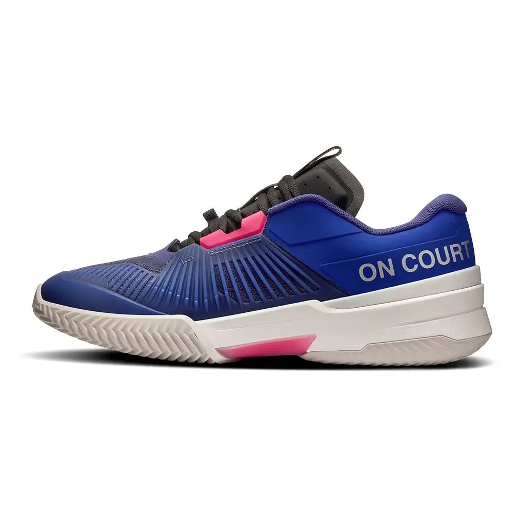Men's THE ROGER Pro Fire Clay Tennis Shoes Currant and Horizon-Footwear-On-3MF30823607-F25-2-Tennis Express