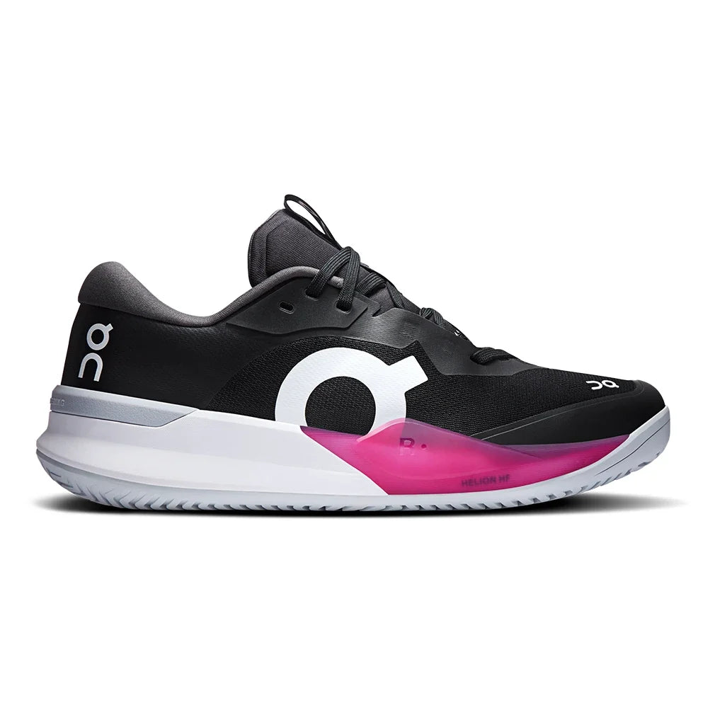 Men's CLAY Court THE ROGER Pro 3 Tennis Shoes Black and Pink,Footwear,On,,,Tennis Express,3MG10802890-1