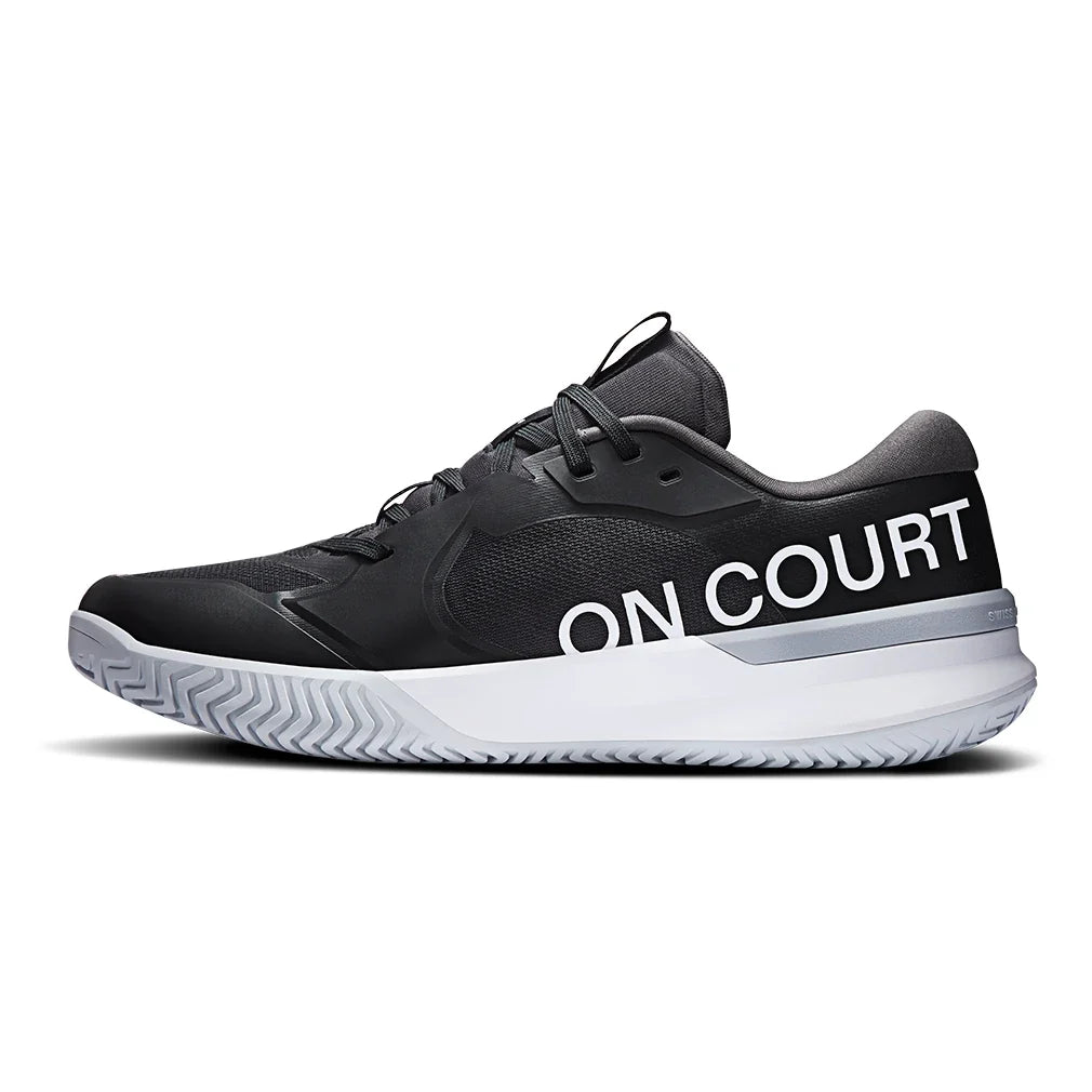Men's CLAY Court THE ROGER Pro 3 Tennis Shoes Black and Pink,Footwear,On,,,Tennis Express,3MG10802890-2
