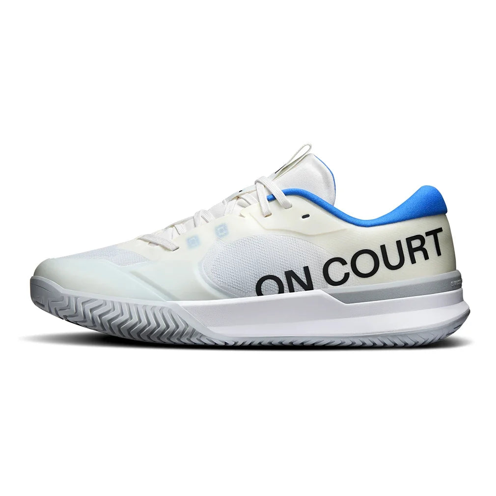 Men's CLAY Court THE ROGER Pro 3 Tennis Shoes Ivory and Jay,Footwear,On,,,Tennis Express,3MG10805203-1