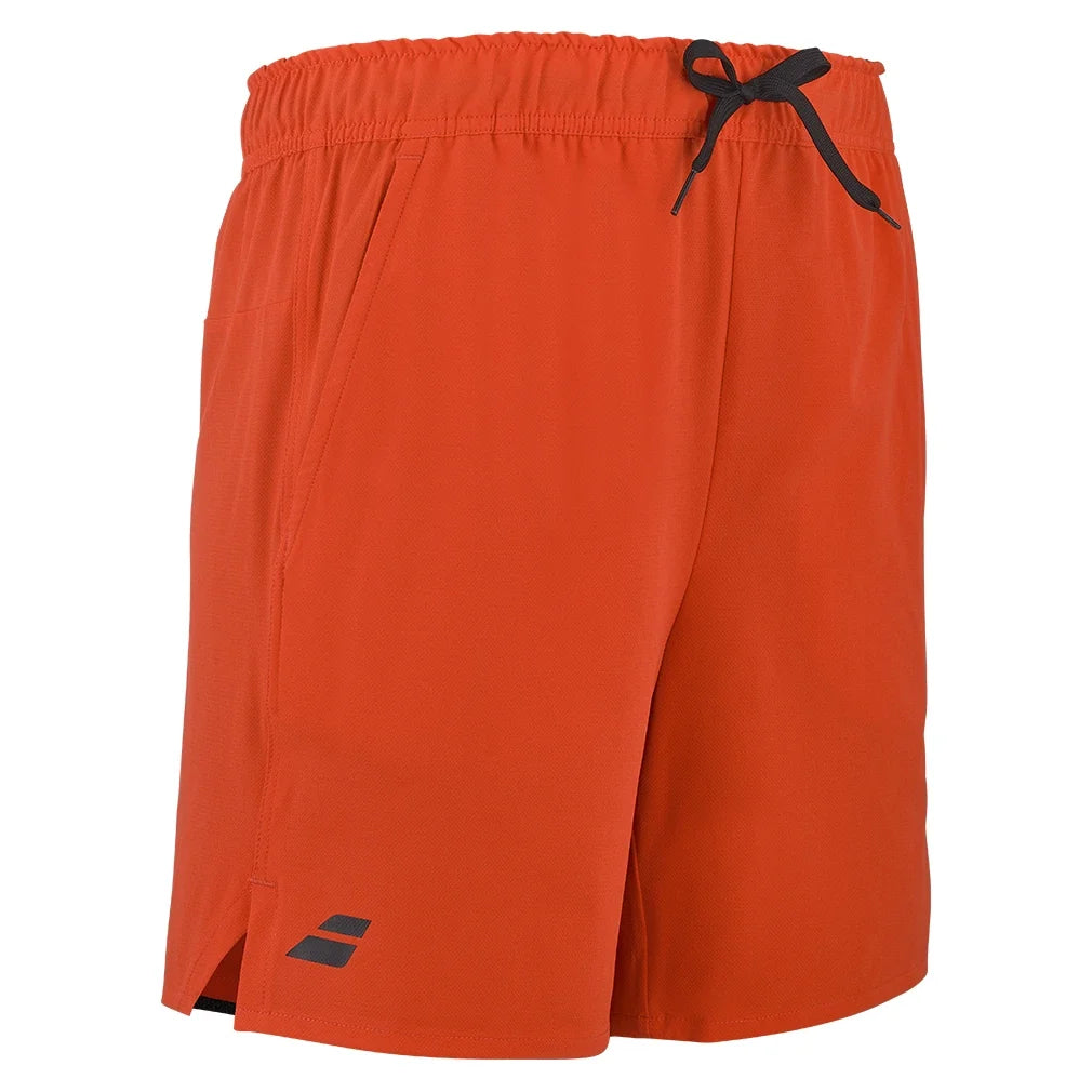 Men's Play 7 Inch Tennis Shorts Cherry Tomato,Apparel,Babolat,,,Tennis Express,3MTG061-5051-1