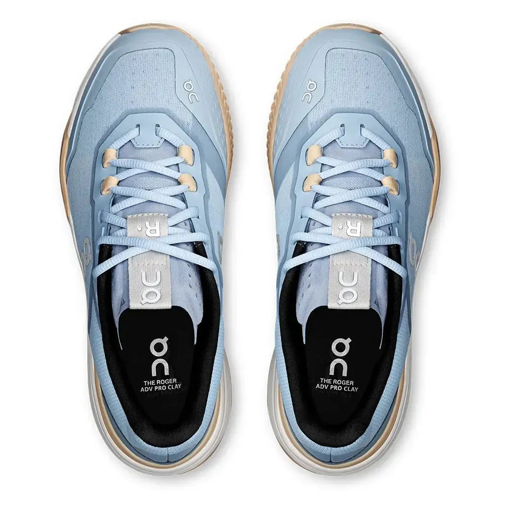 Women's THE ROGER Advantage Pro Clay Tennis Shoes Chambray and Blonde-Footwear-On-3WF10712941-U25-3-Tennis Express