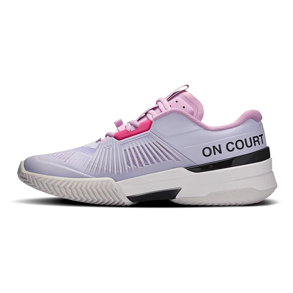 Women's CLAY Court THE ROGER Pro Fire Tennis Shoes Bloom and Black,Footwear,On,,,Tennis Express,3WF30594692-2