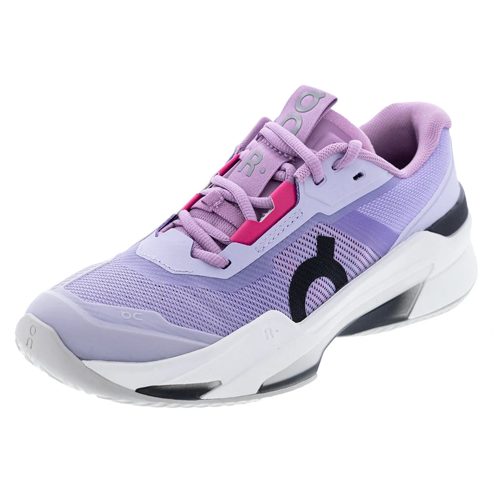 Women's CLAY Court THE ROGER Pro Fire Tennis Shoes Bloom and Black,Footwear,On,Bloom/Black,5,Tennis Express,3WF30594692copy