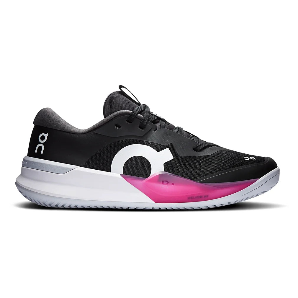 Women's CLAY Court THE ROGER Pro 3 Tennis Shoes Black and Pink,Footwear,On,,,Tennis Express,3WG10732890-0