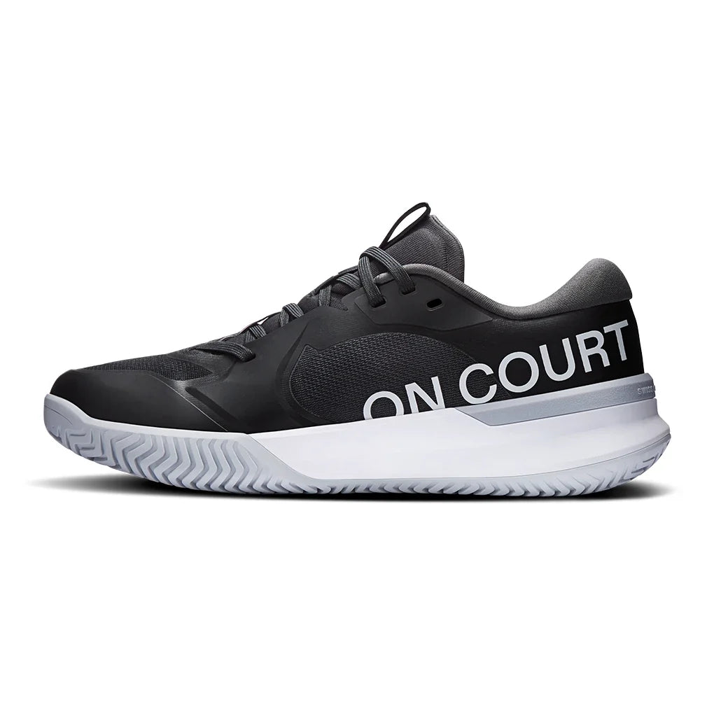 Women's CLAY Court THE ROGER Pro 3 Tennis Shoes Black and Pink,Footwear,On,,,Tennis Express,3WG10732890-2