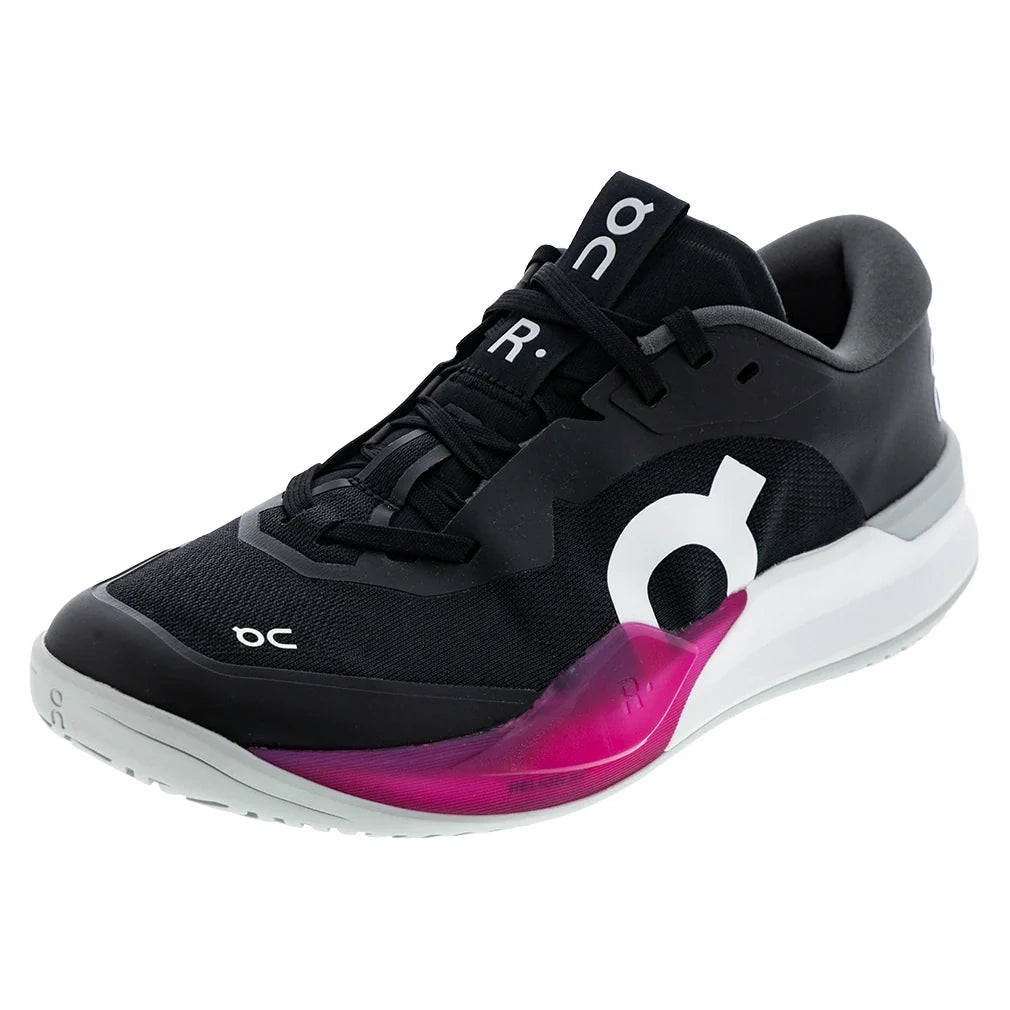 Women's CLAY Court THE ROGER Pro 3 Tennis Shoes Black and Pink,Footwear,On,Black/Pink,5,Tennis Express,3WG10732890copy