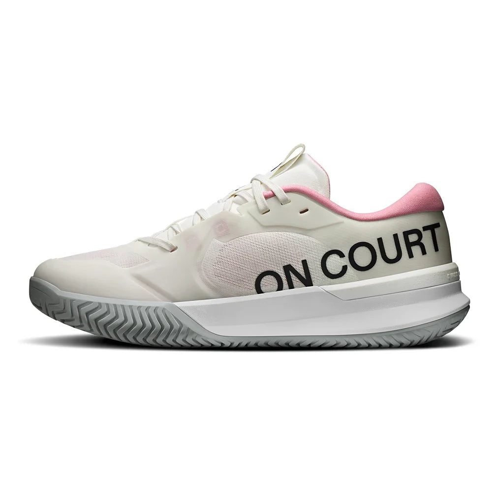 Women's CLAY THE ROGER Pro 3 Tennis Shoes Ivory and Magnolia,Footwear,On,,,Tennis Express,3WG10736036-2