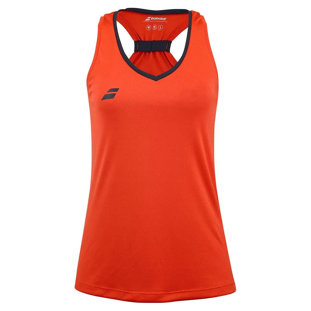 Women's Play Tennis Tank-Apparel-Babolat-3WP2071-B-red1-Tennis Express