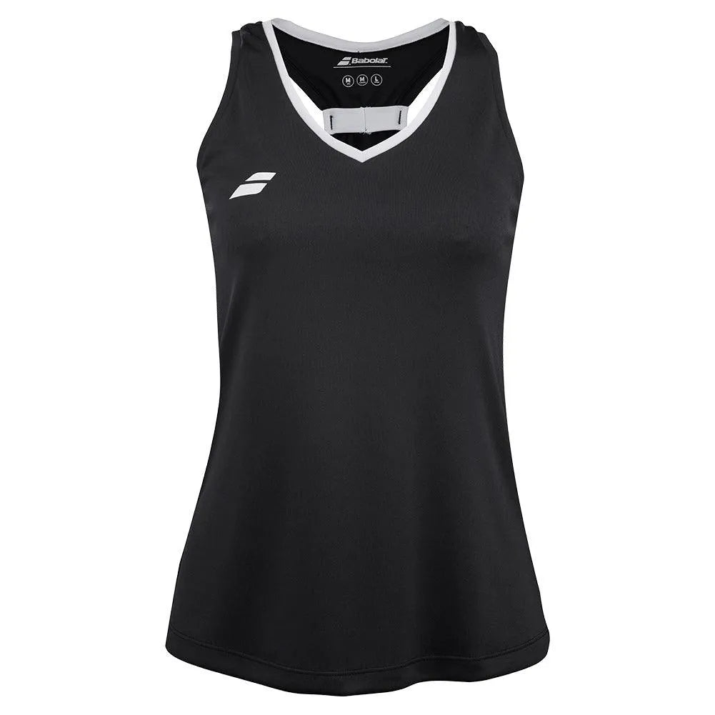 Women's Play Tennis Tank-Apparel-Babolat-3WP2071-Black1-Tennis Express