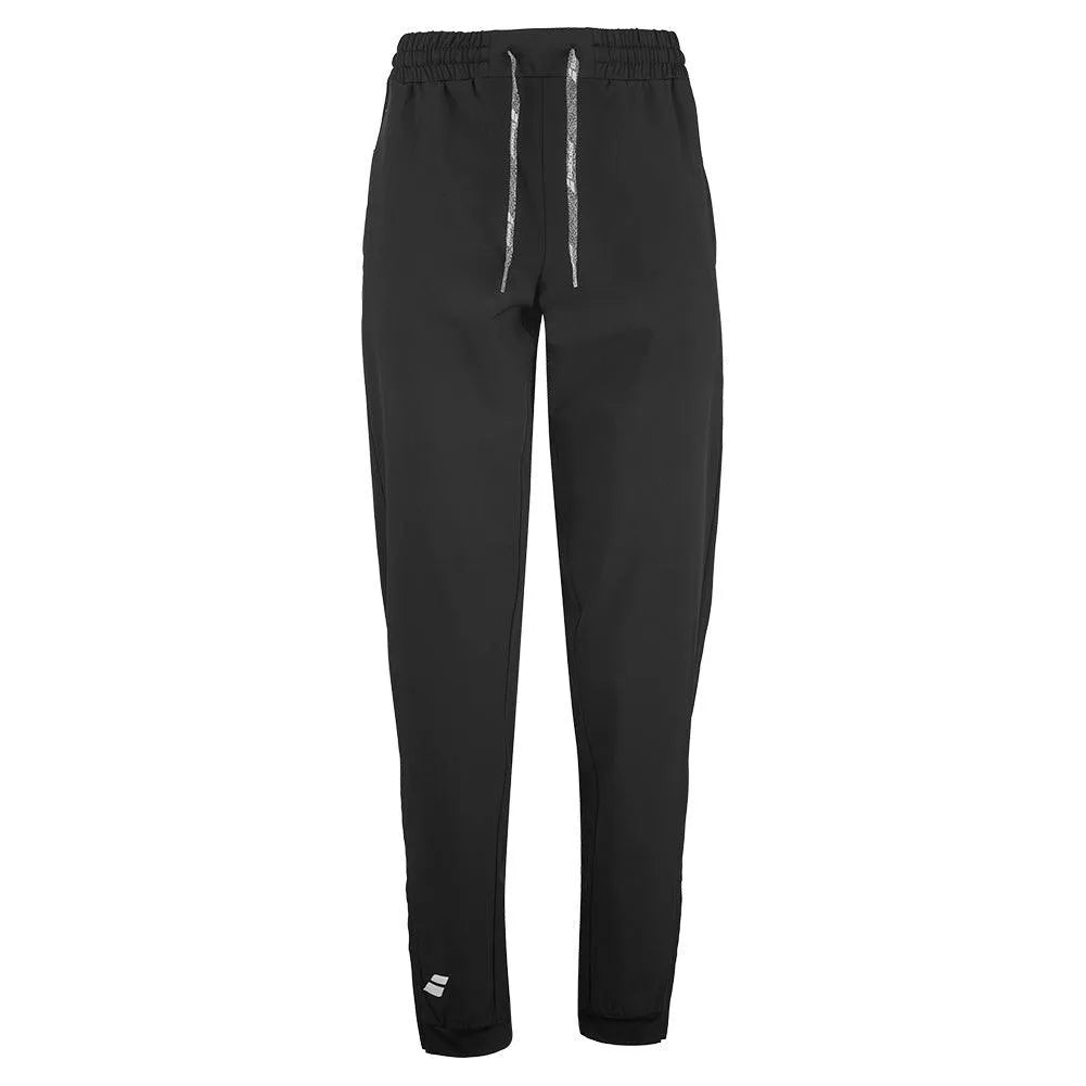 Women's Play Tennis Pant Black-Apparel-Babolat-3WP2131-blk-Tennis Express