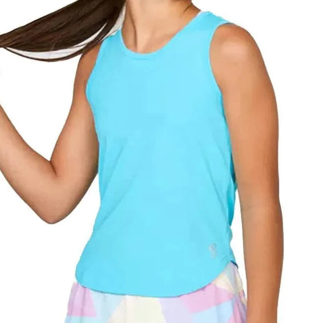 Girls' Tennis Tank-Apparel-Sofibella-4004-SS25-Baby-Tennis Express