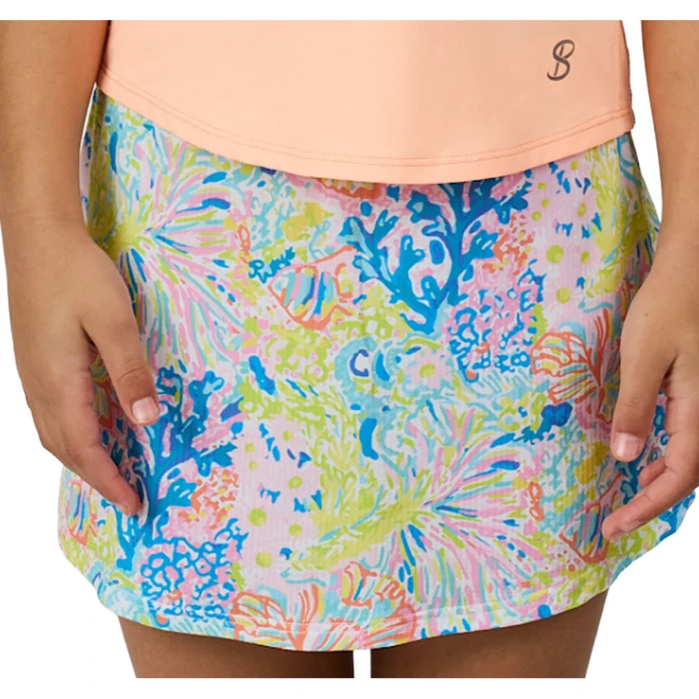 Girls' UV Tennis Skort Festive Floral,Apparel,Sofibella,Festive Floral,XS,Tennis Express,4010-FES