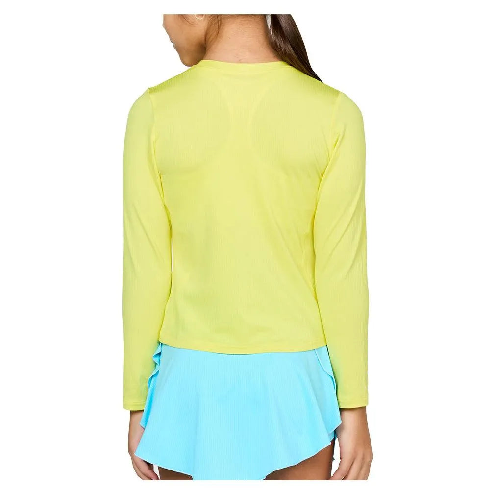 Girls' Long Sleeve Tennis Top-Apparel-Sofibella-4058-S25-sun-2-Tennis Express