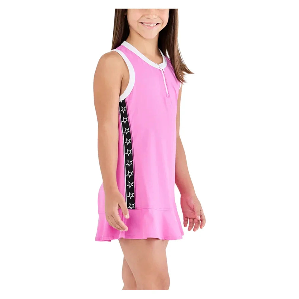Girls' Pinkology Tennis Dress Super Pink-Apparel-Sofibella-Super Pink-XS, [current_file_name-Tennis Express