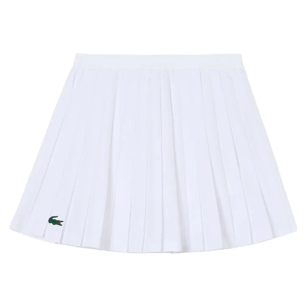 Girls' Logo Sport Pleated Tennis Skirt-Apparel-Lacoste-447286-W8L-1-Tennis Express