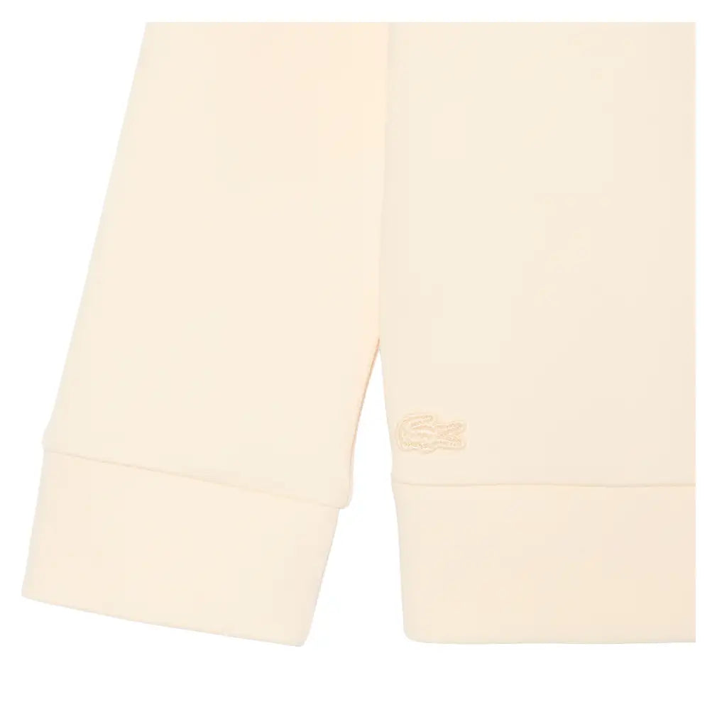Girls' Spacer Knit Oversized Tennis Crew Beige-Apparel-Lacoste-447624-S7G-8-Tennis Express