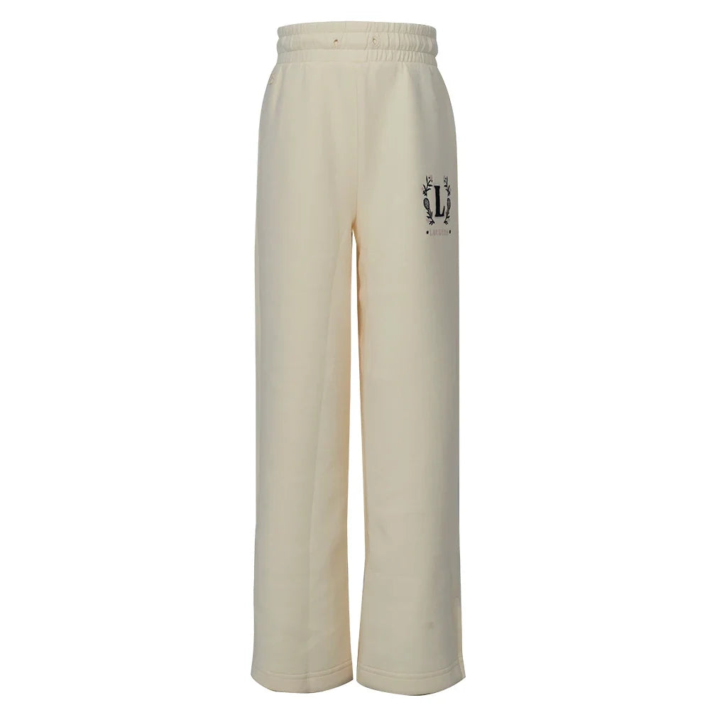 Girls' Wide Leg Tennis Pant Beige,Apparel,Lacoste,,,Tennis Express,447625-S7G