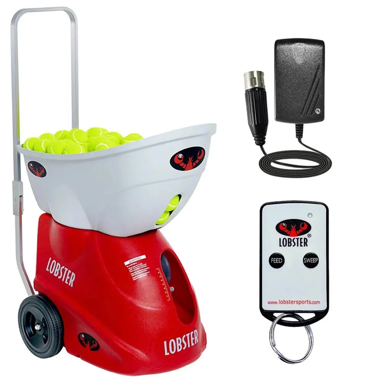 Elite Liberty with 2-Function Remote Control Ball Machine-Court Equipment-Lobster-49776-DEFAULT-L-Tennis Express