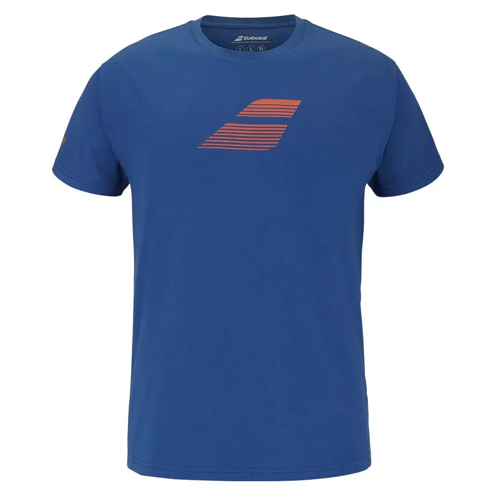 Men's Exercise Big Flag Tennis Tee-Apparel-Babolat-4MS25442-U25-4060-1-Tennis Express