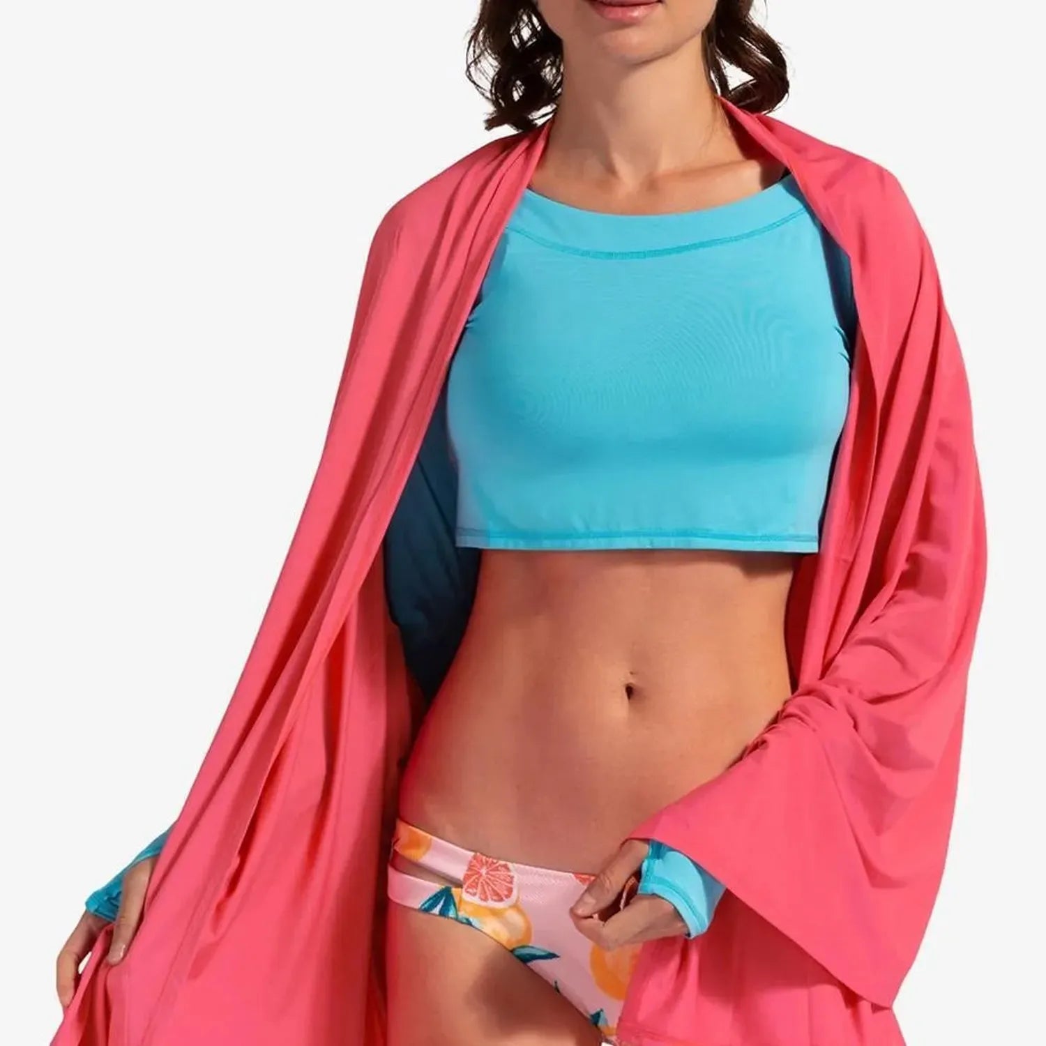 Unisex Sun Protective Blanket Wrap Watermelon-Apparel-BloqUV-5000-WYU21-Tennis Express