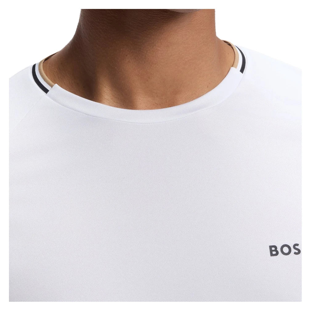 Men's TOC Game 1 Tennis Top White,Apparel,Hugo Boss,,,Tennis Express,50564766-100F26-2