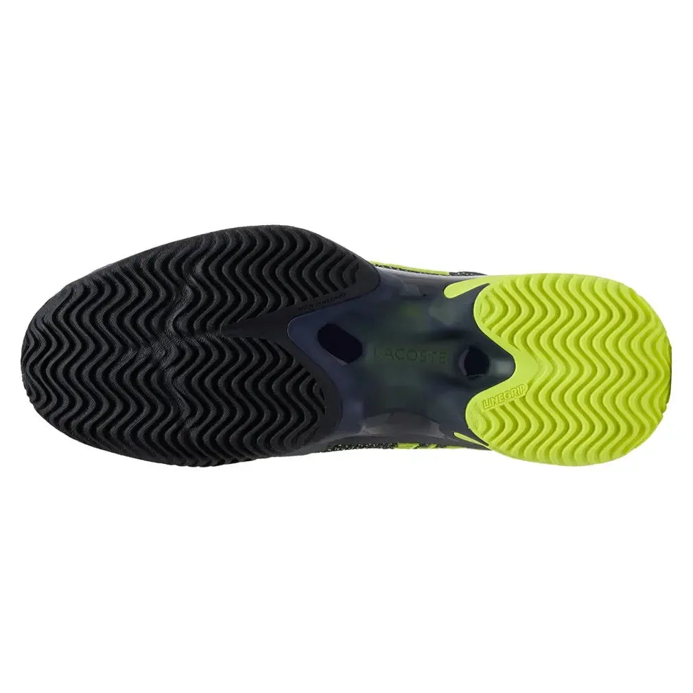 Men's Daniil Medvedev AG-LT23 Ultra Clay Tennis Shoes Navy and Yellow-Footwear-Lacoste-50SMA0218-2M3F25-5-Tennis Express