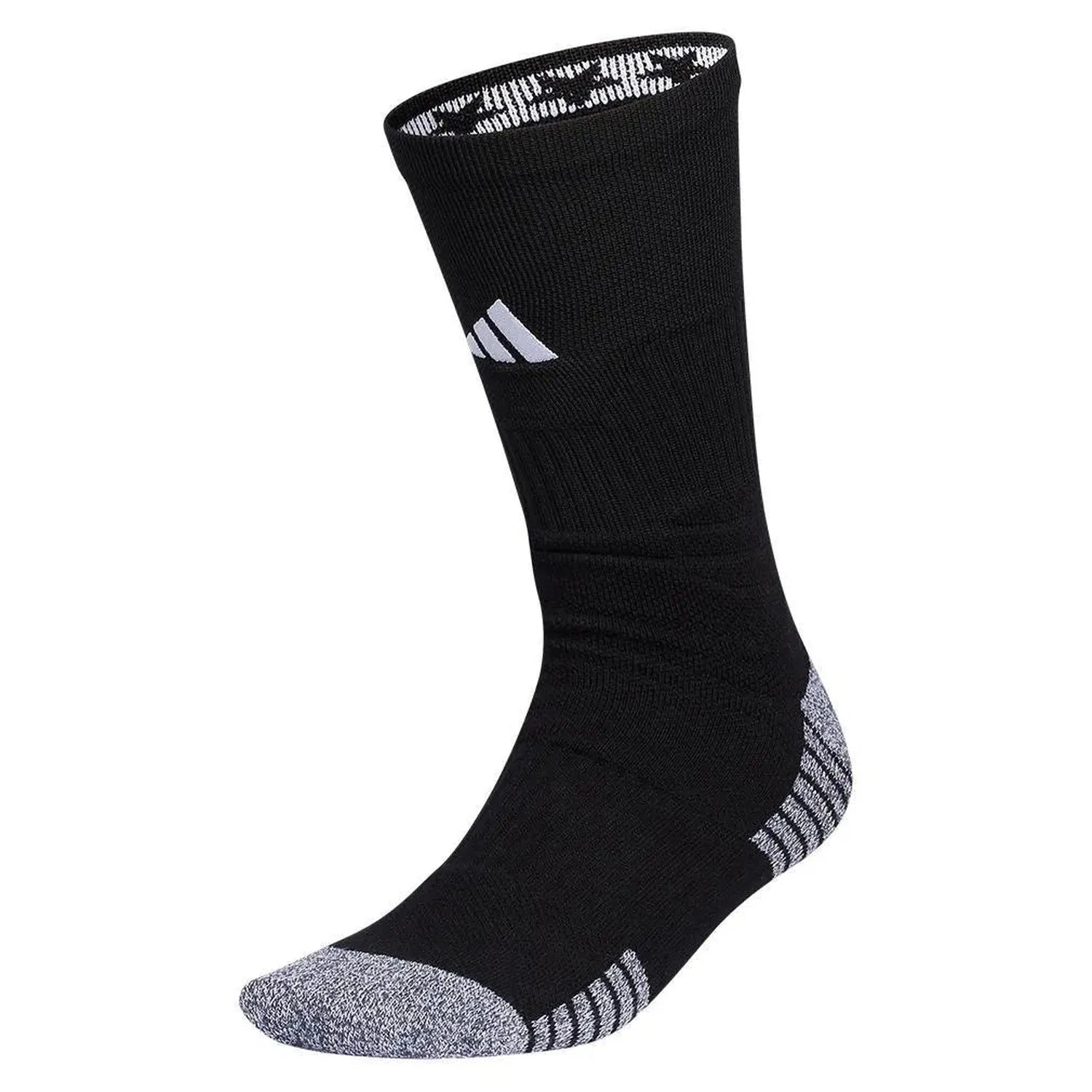 5-Star Team 2.0 Crew Socks Black and White-Socks-Adidas-5156904-1-Tennis Express