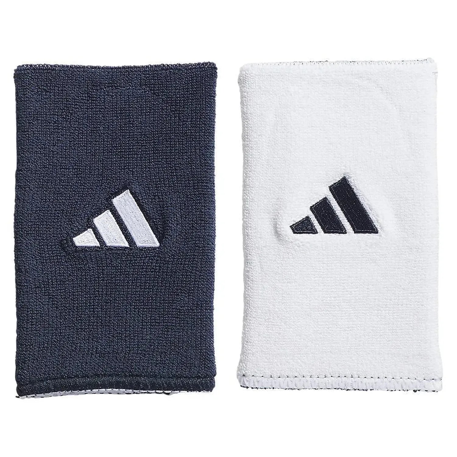 Interval Large Reversible 2.0 Wristband Collegiate Navy and White-Accessories-Adidas-5157213-1-Tennis Express