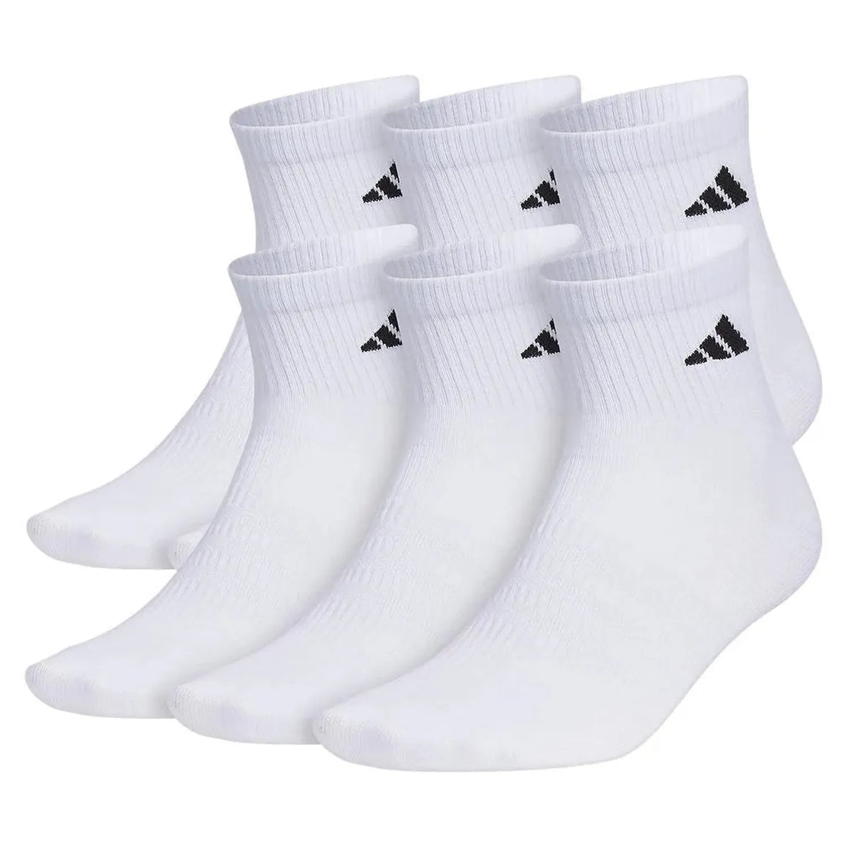 Men's Superlite 3.0 6 Pack Quarter Tennis Socks White and Black-Socks-Adidas-5157834-S24-1-Tennis Express