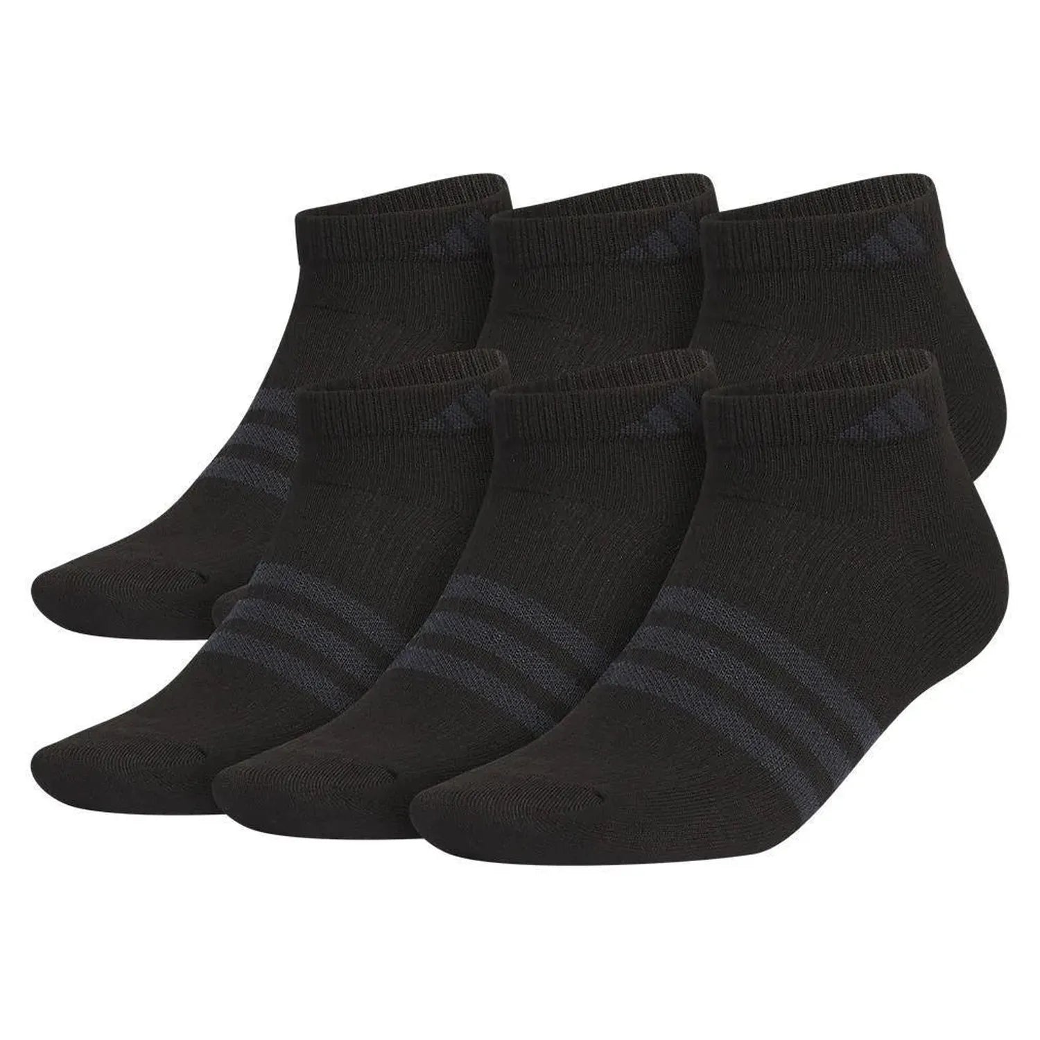 Men's Superlite 3.0 6 Pack Low Cut Tennis Socks Black and Night Grey-Socks-Adidas-5157896-S24-1-Tennis Express