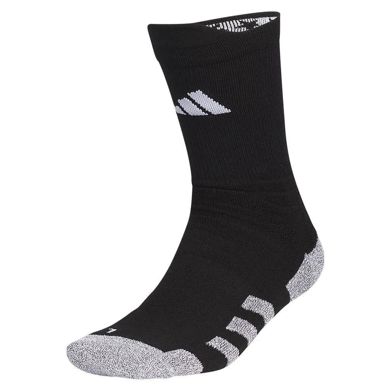 5-Star Team Traxion 2.0 Crew Socks Black and White-Socks-Adidas-5157940-1-Tennis Express