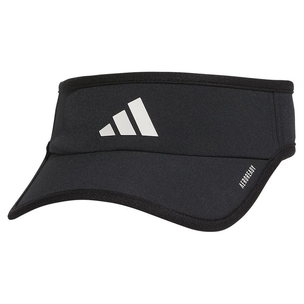Women's Superlite 3 Visor Black and White-Apparel-Adidas-5158681-S25-Tennis Express