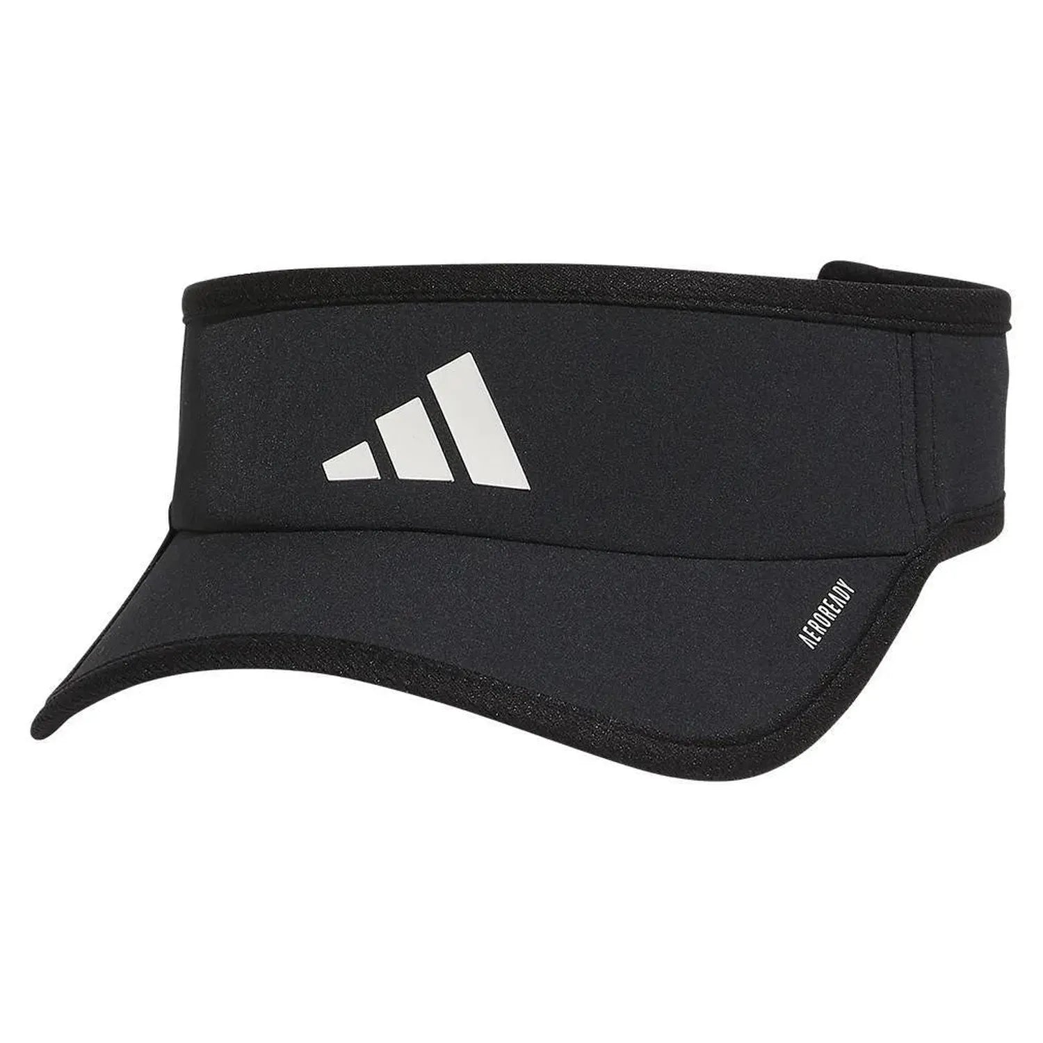Men’s Superlite 3 Visor Black and White-Apparel-Adidas-5158694-1-Tennis Express