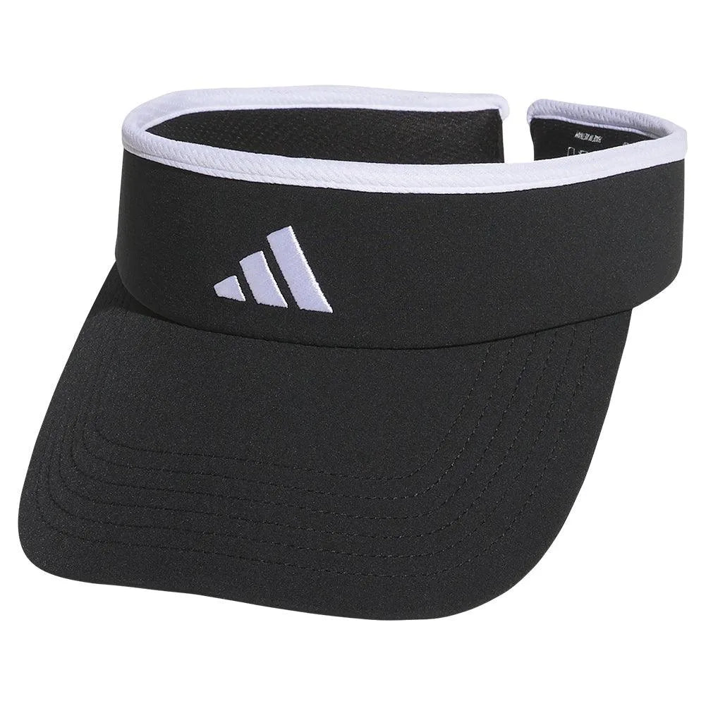 Women's Match 2 Visor Black and White-Apparel-Adidas-5159269-S25-Tennis Express