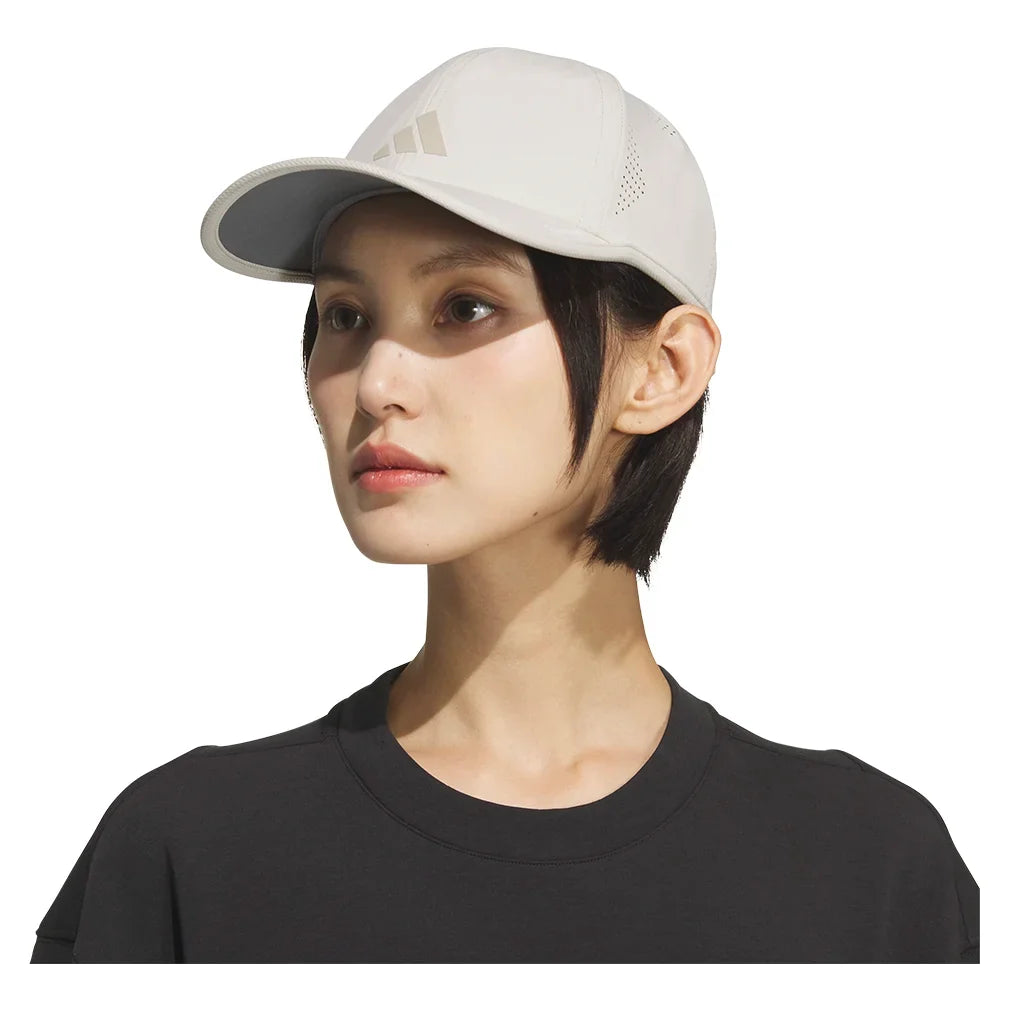 Women's Superlite 3 Tennis Hat Crystal Linen Beige and Trace Khaki-Apparel-Adidas-5161626-S26-2-Tennis Express
