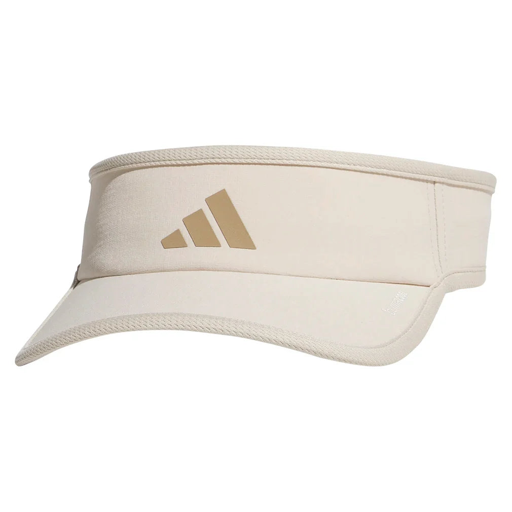 Women's Superlite 3 Tennis Visor Crystal Linen Beige and Trace Khaki-Apparel-Adidas-5161630-676093Tennis Express