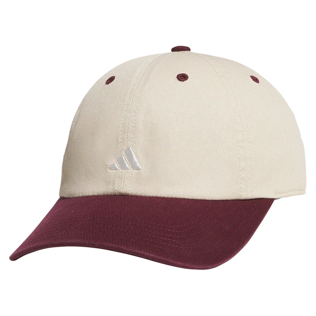 Women's Saturday 3 Tennis Cap,Apparel,Adidas,Crystal Linen Beige/Maroon,One Size,Tennis Express,5162571