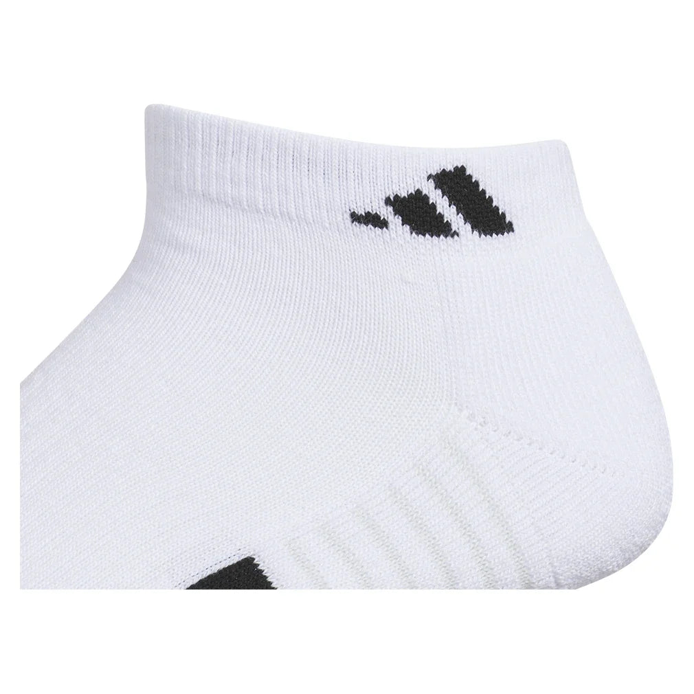 Men's Cushioned 4.0 Low Cut Socks 3 Pack White and Black,Socks,Adidas,,,Tennis Express,5163009-4