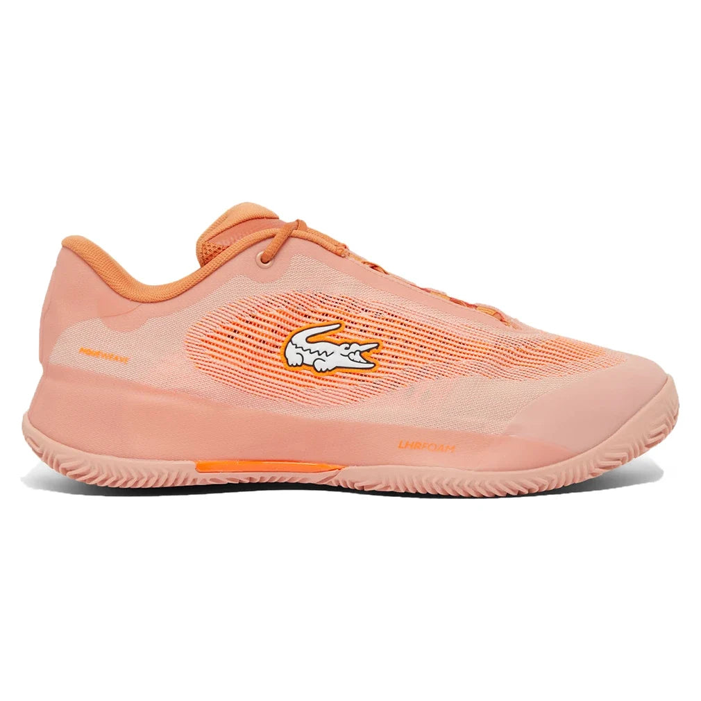 Men's CLAY Court AG-LT Pro Tennis Shoes Pink and Orange,Footwear,Lacoste,,,Tennis Express,51SMA0007_PL2_1